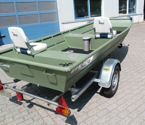 Aluminium visboten en aluminium werkboten jonboten te koop Dila Watersport Purmerend